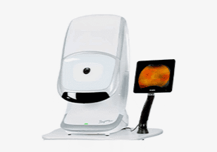 Optomap ultra-widefield retinal imaging device used for comprehensive eye health screening at Bel Aire Optometry in Calgary